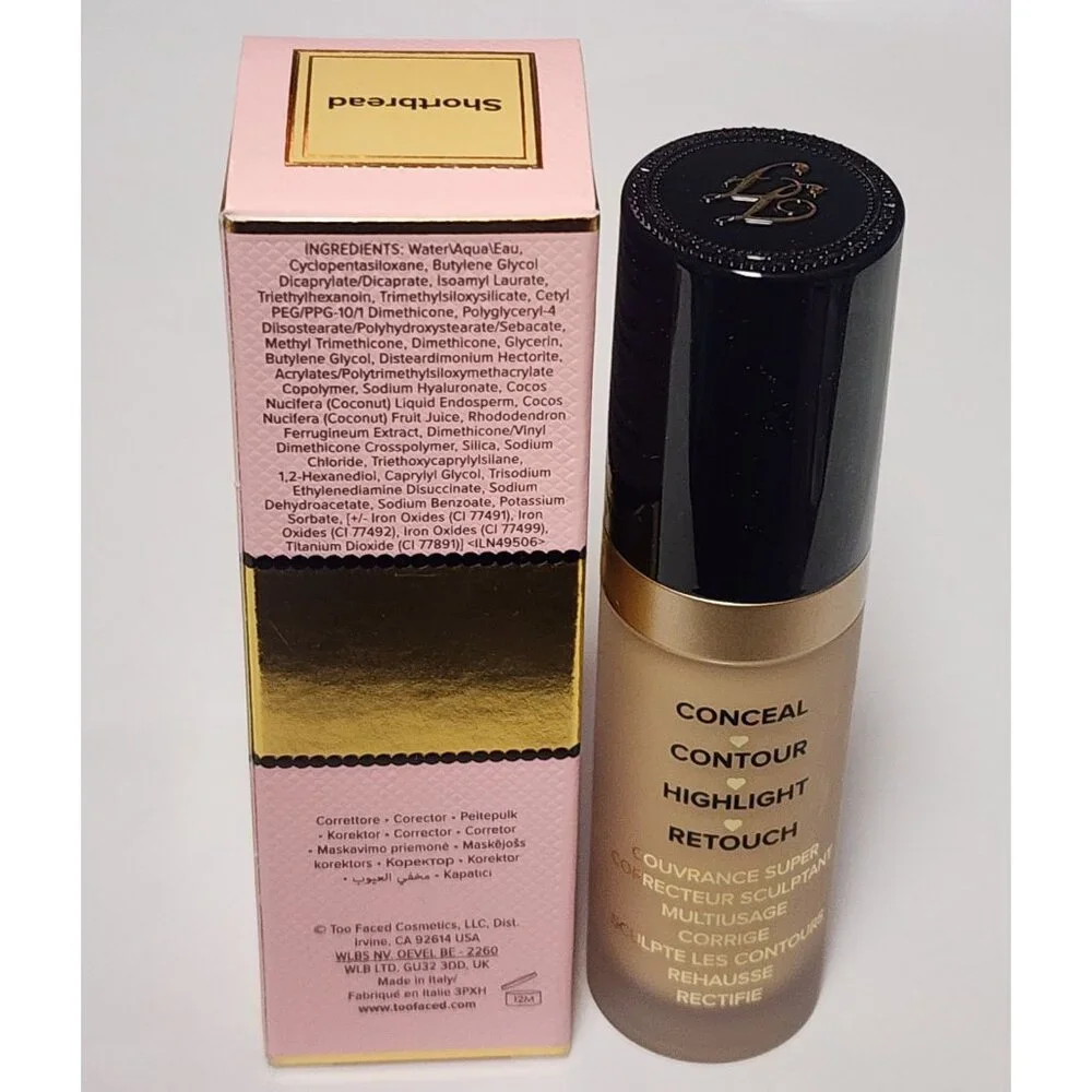 Too Faced Shortbread Born This Way Multi Use Sculpting Concealer Full Size New